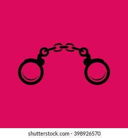 Handcuffs Icon. Eps-10.