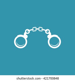 Handcuffs Icon. Eps-10.