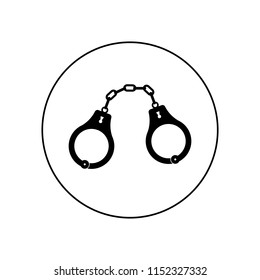 Handcuffs icon, logo