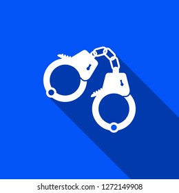 Handcuffs icon with shadow , sign design