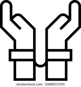 Icono de esposas. Diseño de estilo lineal delgado aislado sobre fondo blanco