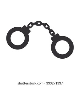 handcuffs icon Vector icon 10 EPS