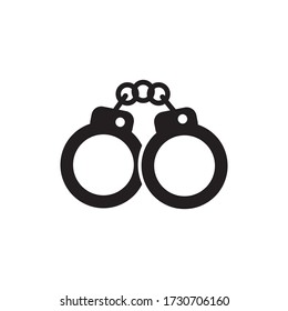 handcuffs icon vector eps trendy design template logo signage illustration clip art