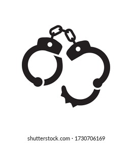 handcuffs icon vector eps trendy design template logo signage illustration clip art