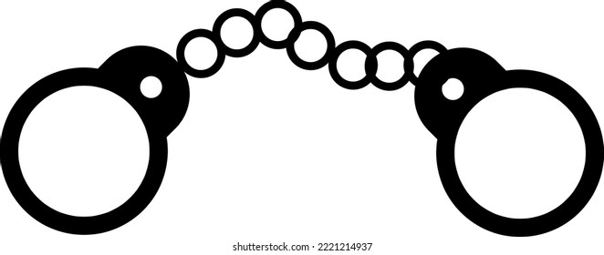 handcuffs icon vector eps trendy design template logo signage illustration clip art.eps
