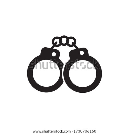 handcuffs icon vector eps trendy design template logo signage illustration clip art