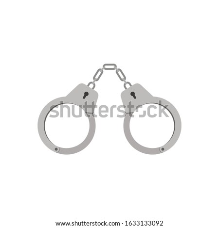 Handcuffs icon. Vector Iillustration. Isolated.