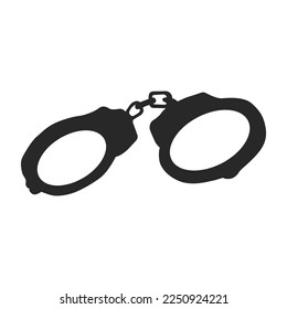 handcuffs icon vector illustration design
