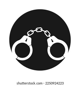 handcuffs icon vector illustration design