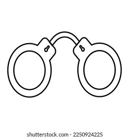 diseño de ilustración vectorial de icono esposas