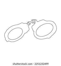 handcuffs icon vector illustration design