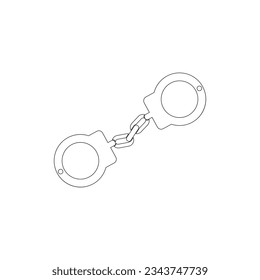 Handcuffs icon VECTOR ILLUSTRATION SYMBOL DESIGN