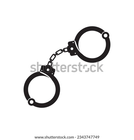 Handcuffs icon VECTOR ILLUSTRATION SYMBOL DESIGN
