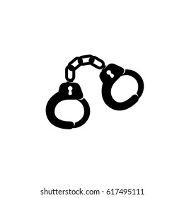 Handcuffs icon. Vector logo illustration isolated sign symbol
