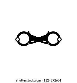 Handcuffs icon , vector sign design