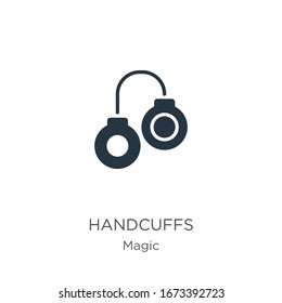 Icono de esposas vectorial. Icono de las esposas planas de moda de la colección mágica aislada en fondo blanco. La ilustración vectorial se puede utilizar para diseño gráfico web y móvil, logotipo, eps10