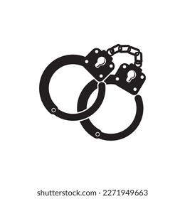 Handcuffs icon,logo vector illustration design template