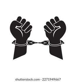 Handcuffs icon,logo vector illustration design template