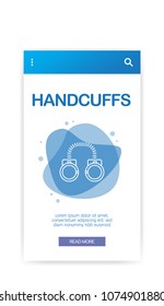 HANDCUFFS INFOGRAPHIC CONCEPT
