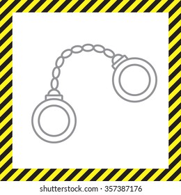 Handcuffs line icon