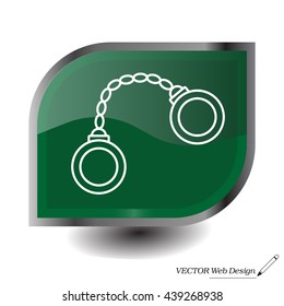 Handcuffs line icon