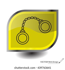 Handcuffs line icon