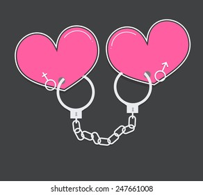 handcuffs love couple