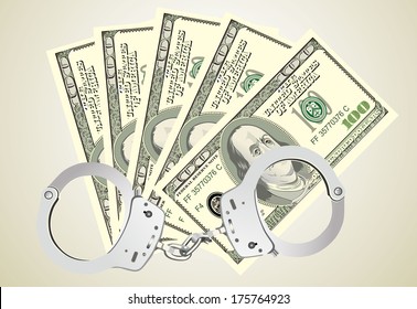 handcuffs with money