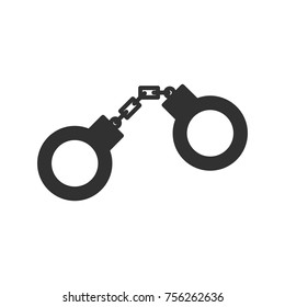 handcuffs. monochrome icon
