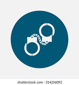 handcuffs vector icon