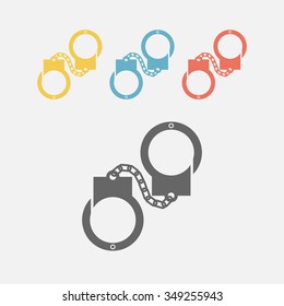 handcuffs vector icon