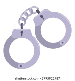 Handcuffs vector icon, handcuffs clip art, clip art handcuffs, shackle icon vector illustration