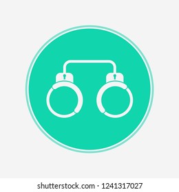 Handcuffs vector icon sign symbol