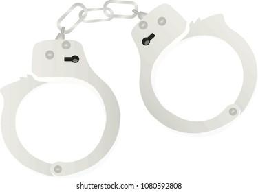 Handcuffs. vector illustration