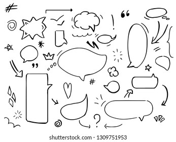 Handdraw Speech Bubble