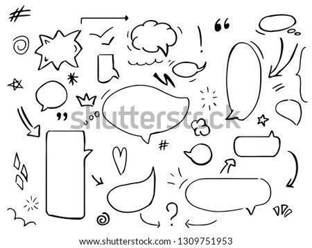 Handdraw speech bubble