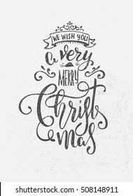 hand-drawing christmas congratulation