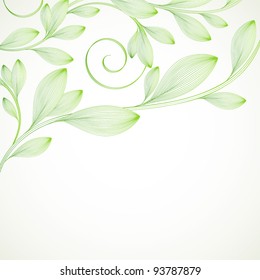 Plano de fundo floral de desenho à mão. Elemento de design. Ilustração vetorial.