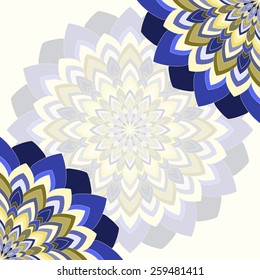 hand-drawing ornamental abstract background for use in design for card, poster, banner or placard