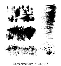 Trazos de pincel rígido de textura de dibujo manual