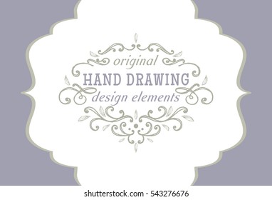 hand-drawing vintage frames