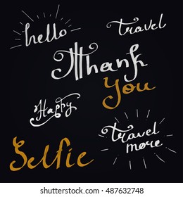
hand-drawing of the Word lettering design. Vector illustration EPS 10
