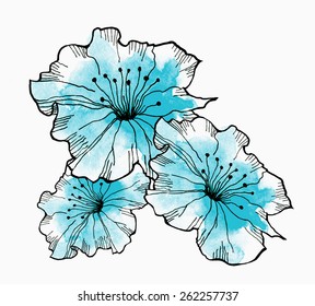 hand-drawing-watercolor-flower