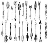 hand-drawn 20 arrows collection