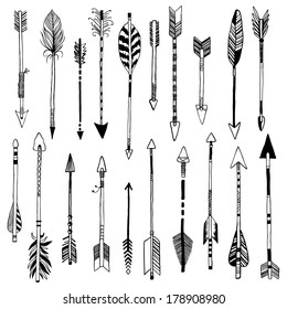 hand-drawn 20 arrows collection
