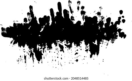 Hand-drawn abstract artwork ink strokes, 2d vector drawing