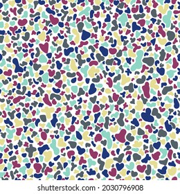 Hand-drawn abstract colorful seamless pattern