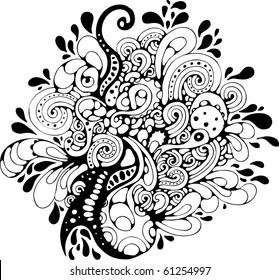 Handdrawn Abstract Design Element Stock Vector (Royalty Free) 61254997 ...