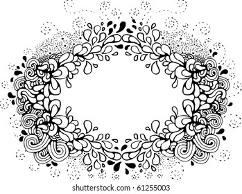 hand-drawn abstract design element
