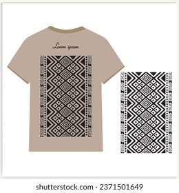 Hand-drawn abstract ethnic background style great for textile, t-shirt design vector